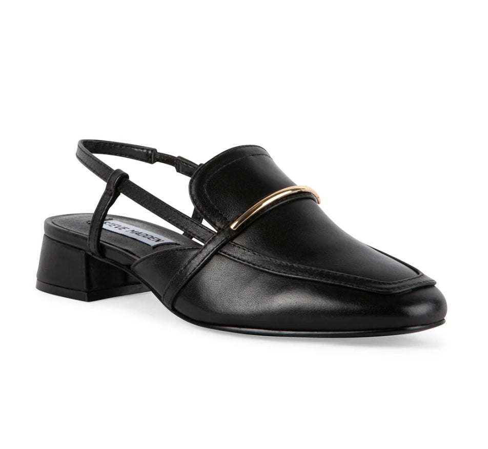 Calibri Black Leather Slingback