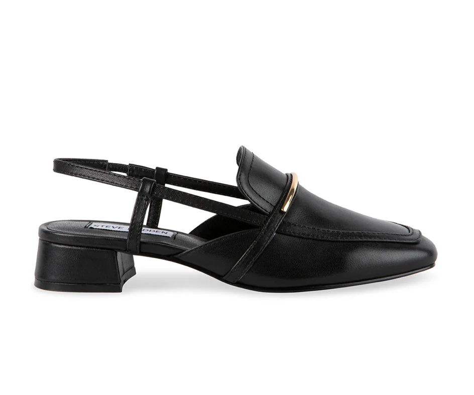 Calibri Black Leather Slingback